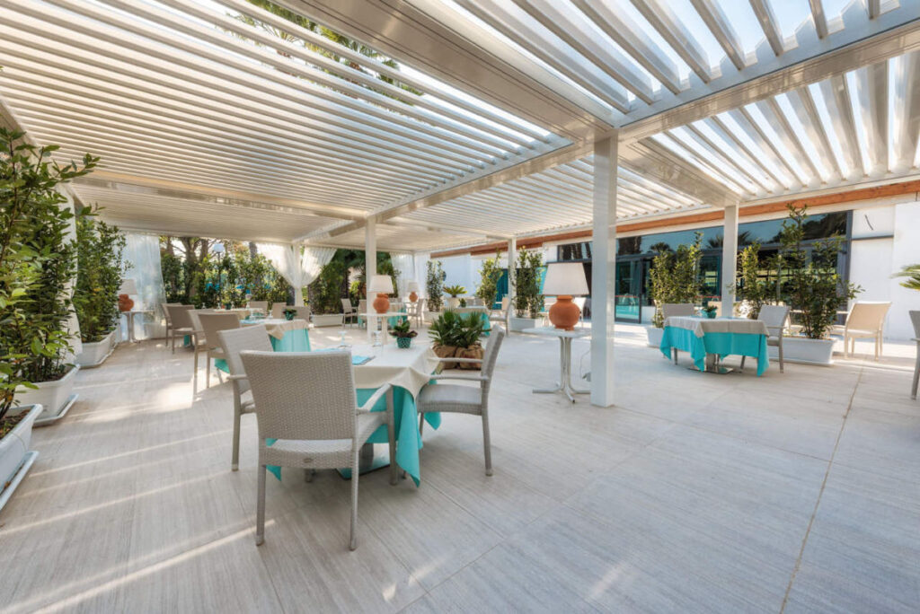 Pergole bioclimatiche per Ristoranti Hotel Bar a Roma